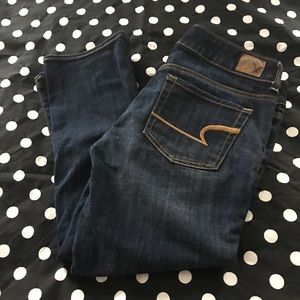 American Eagle Artist stretch crop jeans